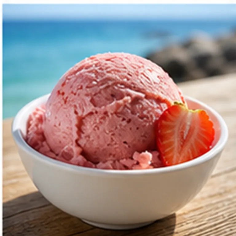 Fraise, parfum de glace au Deck