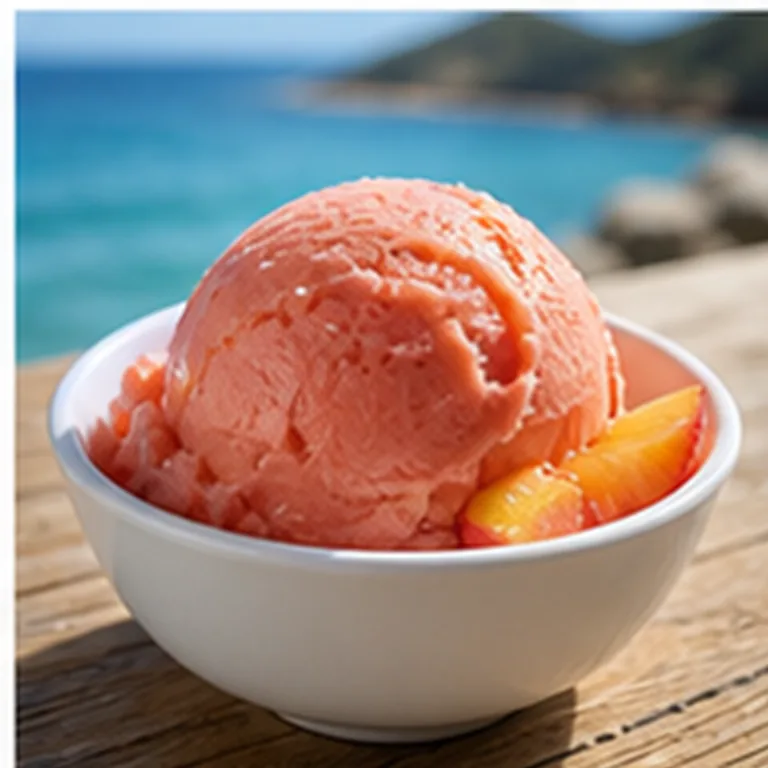 Pêche de vigne, parfum de glace au Deck