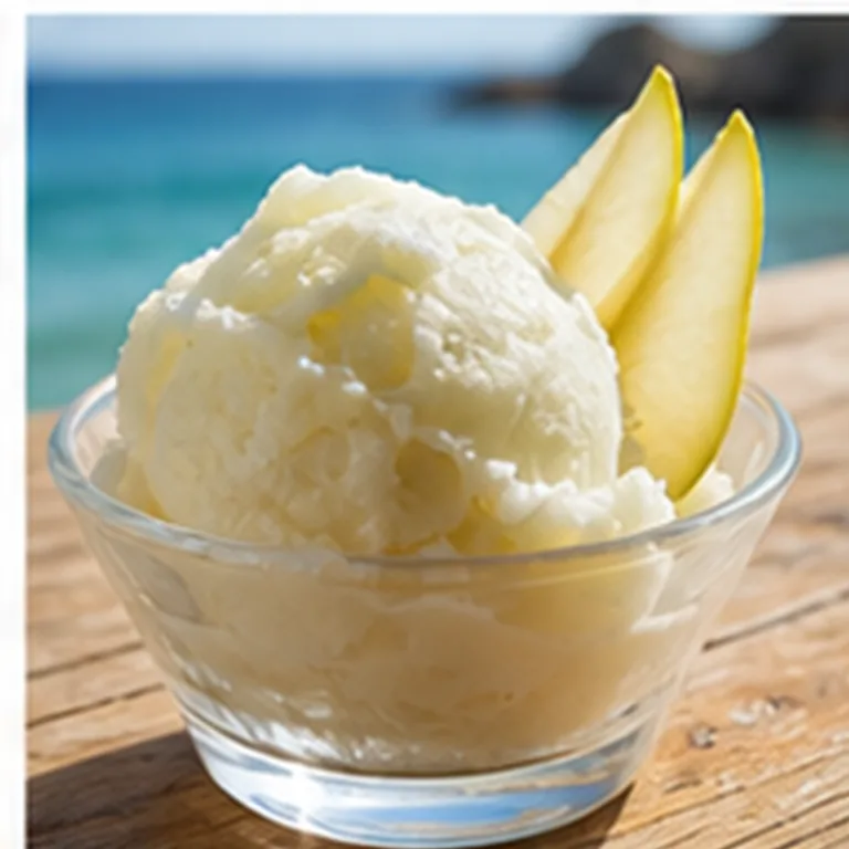 Poire, parfum de glace au Deck
